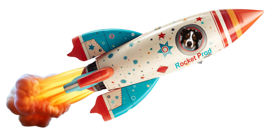 Fusée Rocket Prod spectacles Rocket Prod